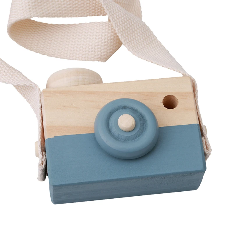 Мини Симпатичные деревянные Камера игрушки безопасный натуральный игрушки для детские, для малышей Мода развивающие игрушки на день рождения рождественские подарки