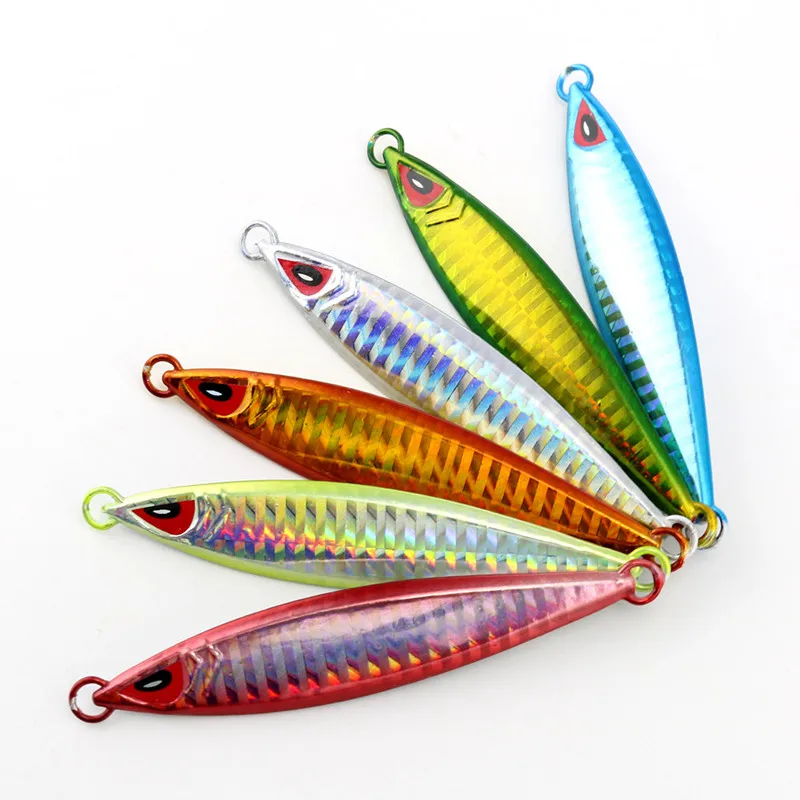 

12pcs/lot 40g 60g 80g slow sinking Deep sea fishing lure lead fish jig hard bait fishing lure without hook