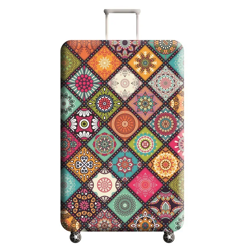 Customize Your Image / Name / Logo Luggage Cover Suitcase Protective Covers Elastic Anti-dust Case Cover For 18-32Inch Box Case - Color: T5328