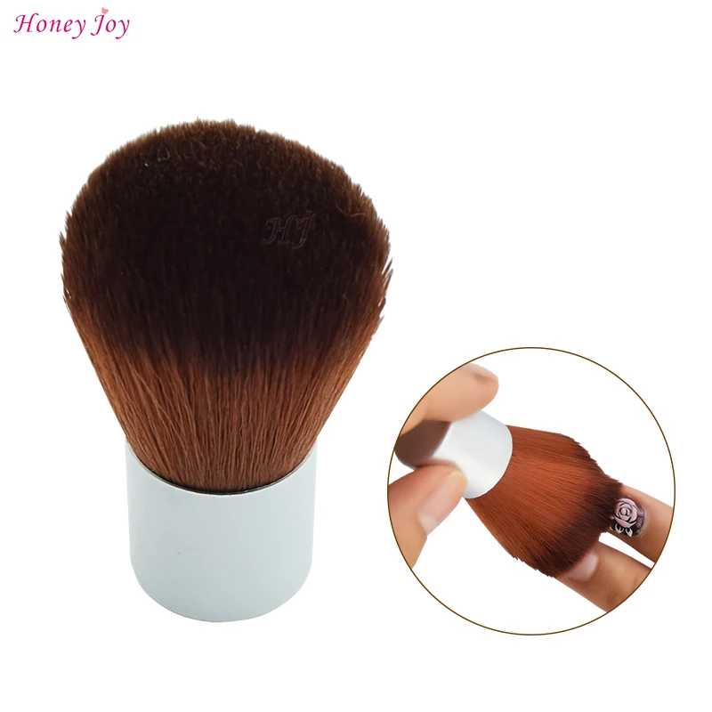 

New Hot Brown Dust Remover Brush Cleaner Acrylic UV Gel Rhinestones Decor Makeup Nail Art Tools Dust Cleaner Dust Brushes