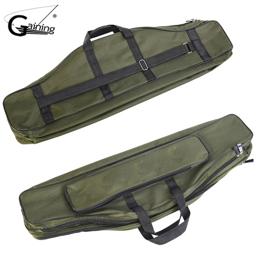 Waterproof 80cm Fishing Bag Oxford Cloth Folding Fishing Rod Reel Bag Fishing Tackle Storage Bags Travel Carry Case 7