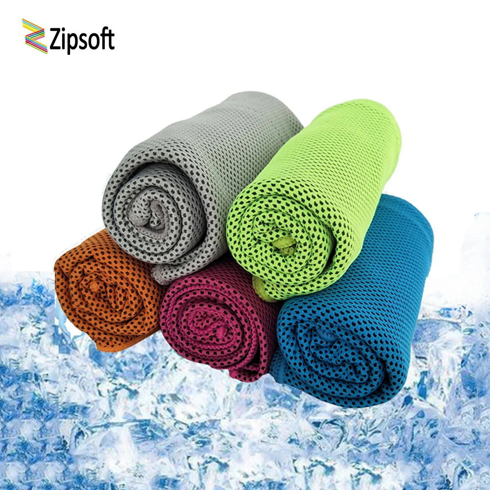 Zipsoft Cooling Towel Cold towels Sport lce fabric Gym Soft Breathable