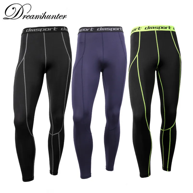 

Men Running Sweatpants Compression Pants High Elasticity Sports Leggings Mens Bodybuilding Quick Dry Gym Training Leggings Tight