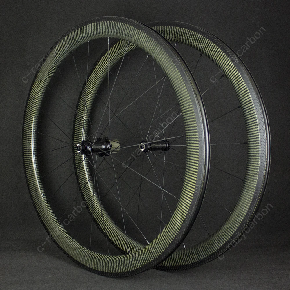 Cheap Showstopper Brake Track Kevlar Aerodynamic Performance 700C Road Carbon Wheels With R36 Carbon Hubs Free Shipping 8