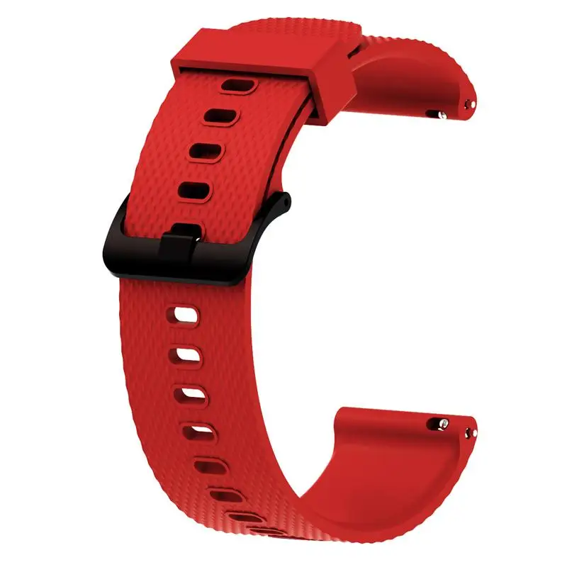 20 мм силиконовый ремешок для часов Garmin Vivoactive3 ремешок для часов для Xiaomi Amazfit Bip браслет для samsung Galaxy Watch Active - Цвет: Красный