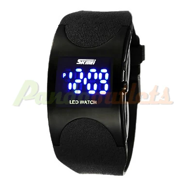 2014 Brazil World Cup Men's Blue LED Digital Rubber Band Wrist Watch #1600065 | Тематическая одежда и униформа