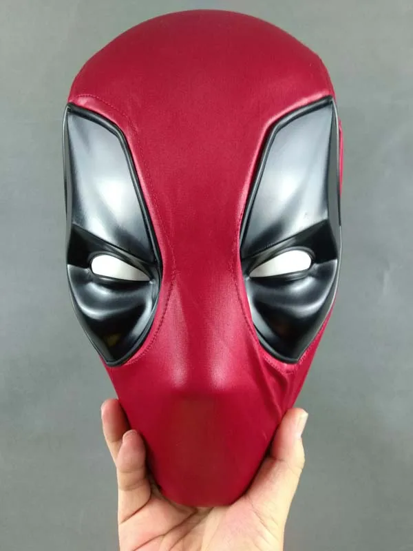 

Deadpool faceshell with deadpool fabric mask &TWO sets of replaceable magnetic lenses for cosplay deadpool costume Halloween Pro