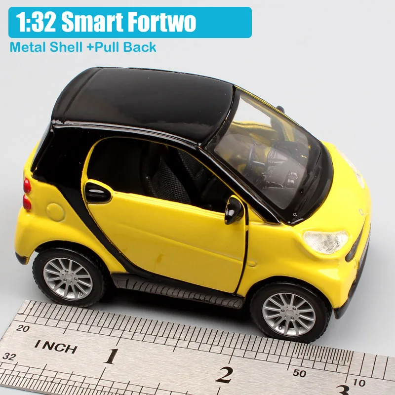 Детские 1:32 весы мини maisto smart fortwo хэтчбек Вытяните назад SmartCar city coupe микро литье под давлением модель подарки автомобиль игрушка коллекционная