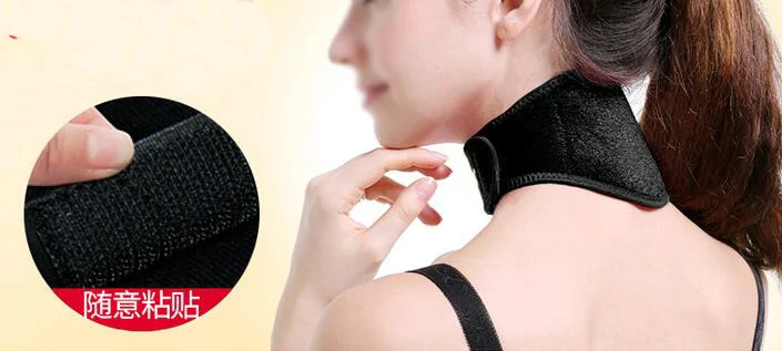 Neck massage belt magnet therapy automatic heating hot massage medical therapy treatment cervical neck keep warm home use