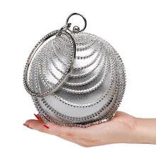 Famous Designer Women Evening Bag Circle Handbag Female Luxury Clutch Bag Small Round Fashion Shoulder Oblique Bags New