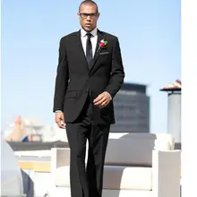 New men suits Arrival custom tuxedos for men black wedding suits for men two-pieces men suits notched lapel groom wedding suits