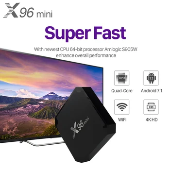 

X96 mini Android 7.1 TV Box SUBTV one year Subscription 3500 channels Arabic French Italy 2G 16G 4K X96mini IPTV Android Tv Box