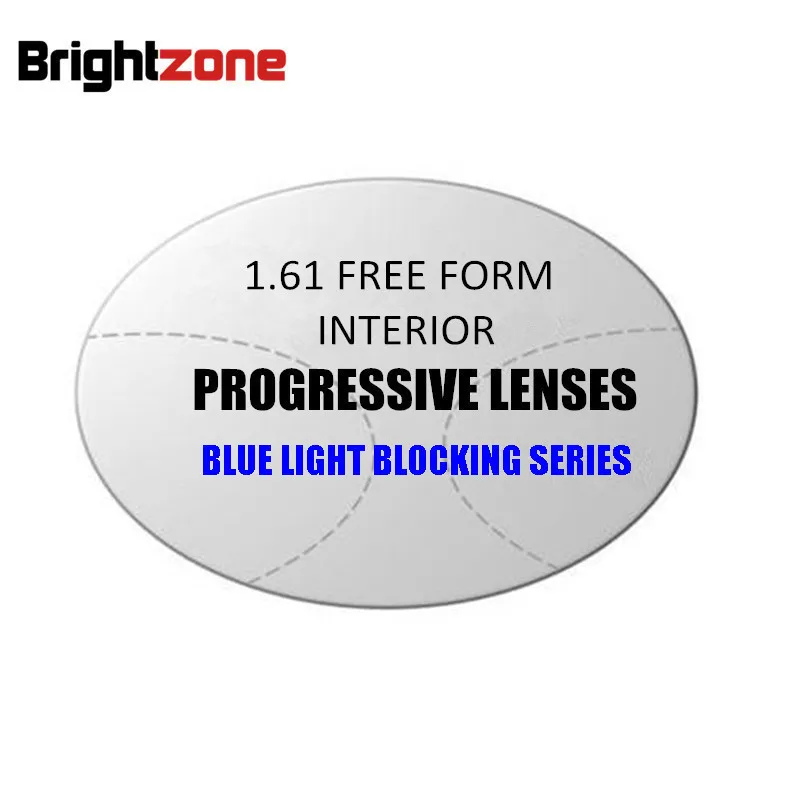 

1.56 1.61MR-8 1.67 MR-7 Free Form Anti-blue Light Progressive Multifocus Noline CR-39 Resin Prescription Oculos De Sol Rx Lenses