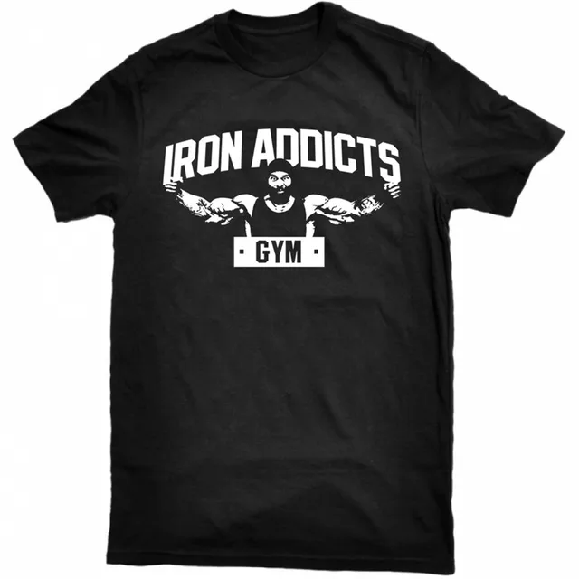 Iron Addicts Men's Gym & Workout T Shirt Men's Fitness Apparel, Men's