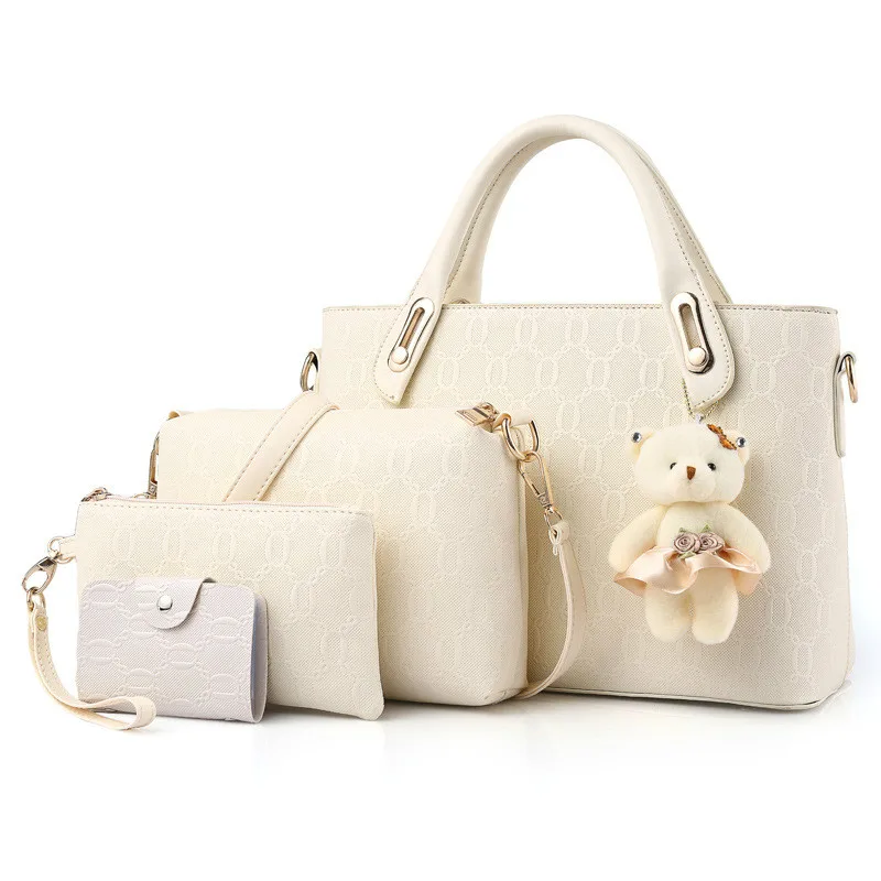 

MONNET CAUTHY Bags Women Concise Elegant Office Ladies Fashion Composite Totes Solid Color White Black Red Blue Female Handbags