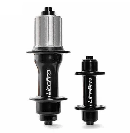 Велосипедная ступица Litepro X-king Ultralight 4 подшипника ступицы 74 мм-130 мм V тормоз 16/20 отверстие 7075 сплав складной велосипед Refiting аксессуары - Цвет: Black