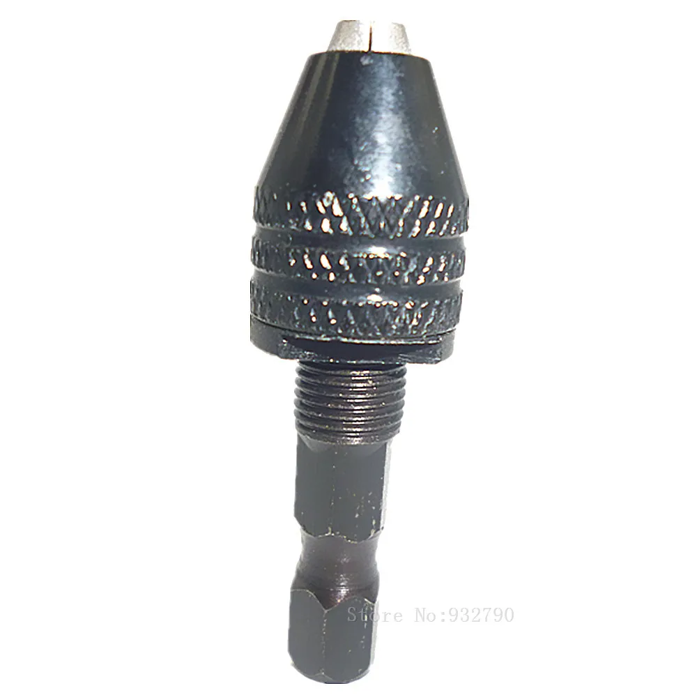 Keyless Drill Chuck 1/4" Keyless Drill Bit Chuck Hex Shank Adapter