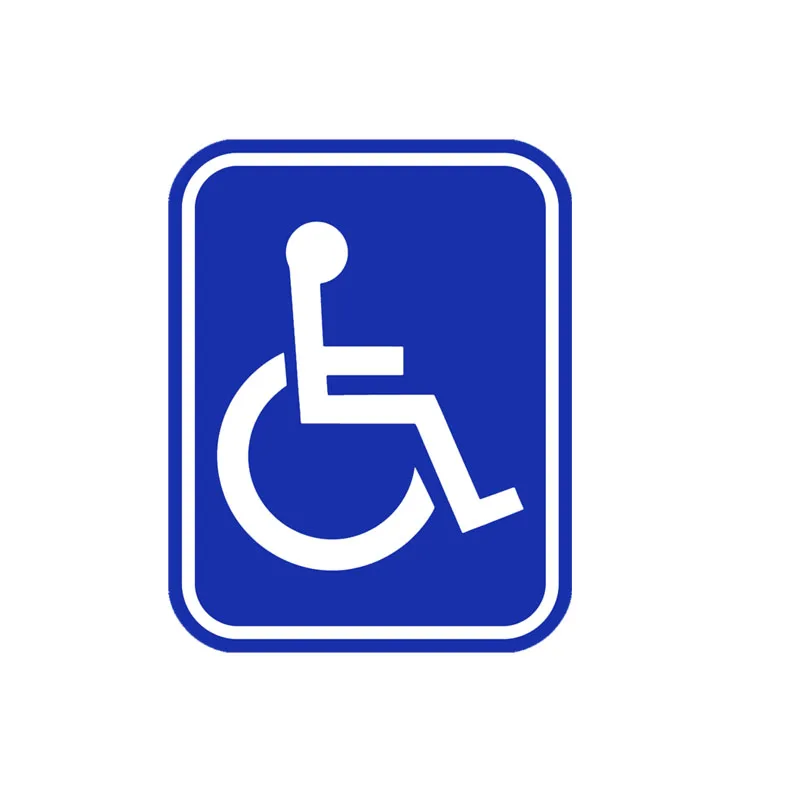 YJZT 11,9 см* 15,2 см символ гандикапа ПВХ инвалидная коляска для инвалидов наклейка на окно автомобиля 11-00069