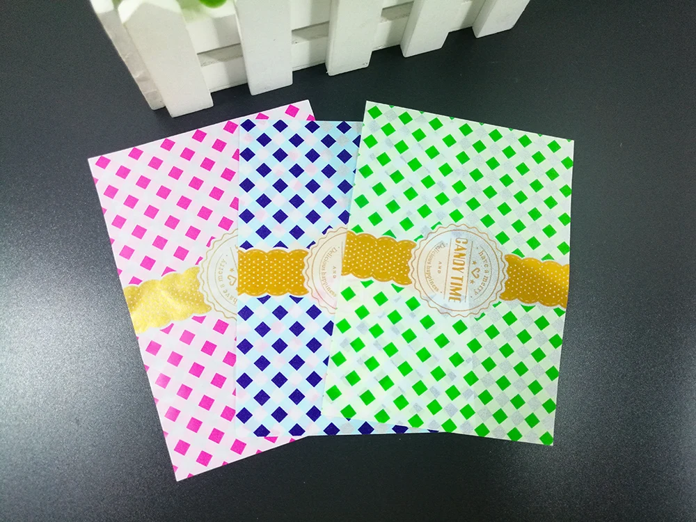 50 шт. Сладкая вощеная бумага с рисунком воск для обертывания бумага для конфет нуга упаковка для еды многоцветный мультфильм цветочный свадебный подарок еды