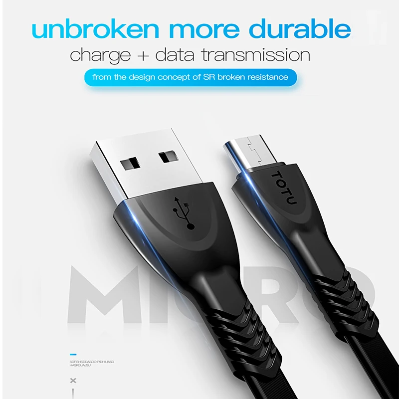 مايكرو كابل usb لسامسونج TOTU بيانات الشحن السريع سلك Microusb شاحن كابل علامة هواوي Xiaomi شاحن هاتف محمول يعمل بنظام تشغيل أندرويد كابلات مايكرو كابل usb لسامسونج TOTU بيانات الشحن السريع سلك Microusb شاحن كابل علامة هواوي Xiaomi شاحن هاتف محمول يعمل بنظام تشغيل أندرويد كابلات