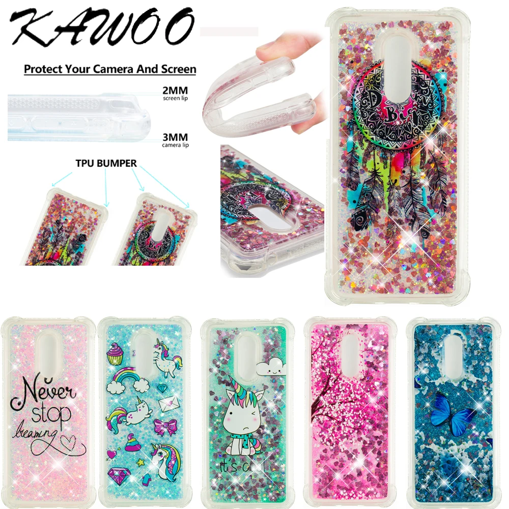 Dynamic Glitter Liquid Quicksand Shockproof Clear Soft Case For Xiaomi Mi 5X A1 Redmi 5 Plus 4X 5A Note 4X Bling Silicone Cover 1