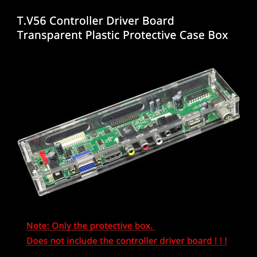 

LED/LCD display controller driver board transparent plastic protective case box For our T.V56 controller driver card motherboard