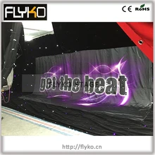 12*5 м светодиодная атласная ткань печать логотипа в средней светодиодной ткани