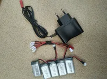 Hubsan X4 DFD F180 JXD385 rc Helicopter Lipo battery 3.7V 380mAh with 5in1 Charger for rc drones/quadcopter Free shipping