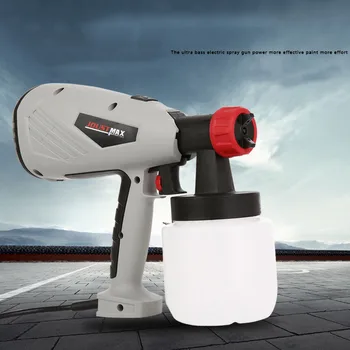 

JOUSTMAX 600W High Voltage Electric Spray Gun 800ml Cup Detachable Adjustable Cake Chocolate Painting Handheld Latex Sprayer Gun