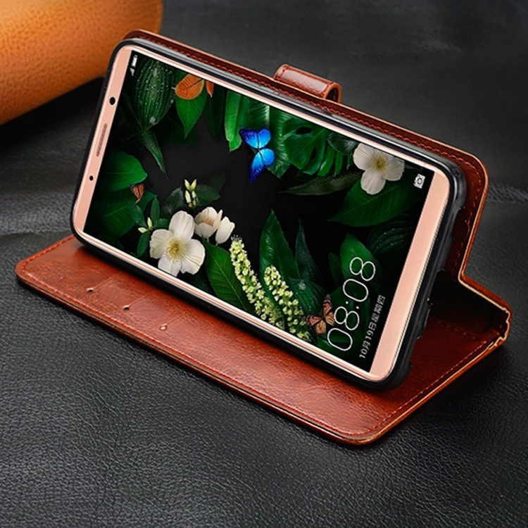 Кожаный чехол книжка для Huawei P10 Honor 6A 6C 6X 7X 8 9 Lite Nova 2 Enjoy 6S 7S 7 Plus V9 Play P Smart V10 Y7 Prime Mate