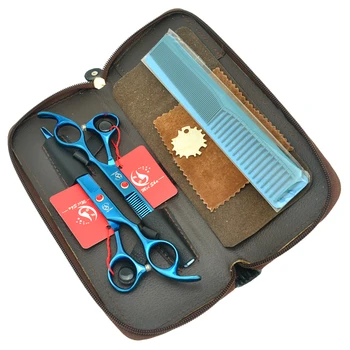 

7.0Inch Meisha Barbers Hair Scissors JP440C Big Blue Cutting Scissors 6.5Inch Thinning Shears Hairdressing Hair Tesoura HA0364