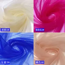 10 ярдов 37 цветов Мягкая сетчатая ткань высота оценка свадебное платье сетка с мелкими ячейками ткань высокой плотности прозрачная ткань TX351