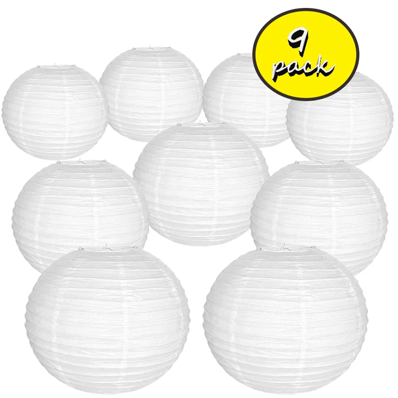 white paper lanterns