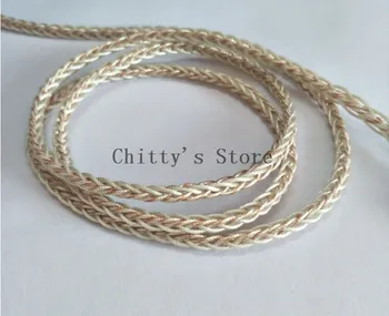 

diy earphone wire 8share Single crystal silver foil 10meters