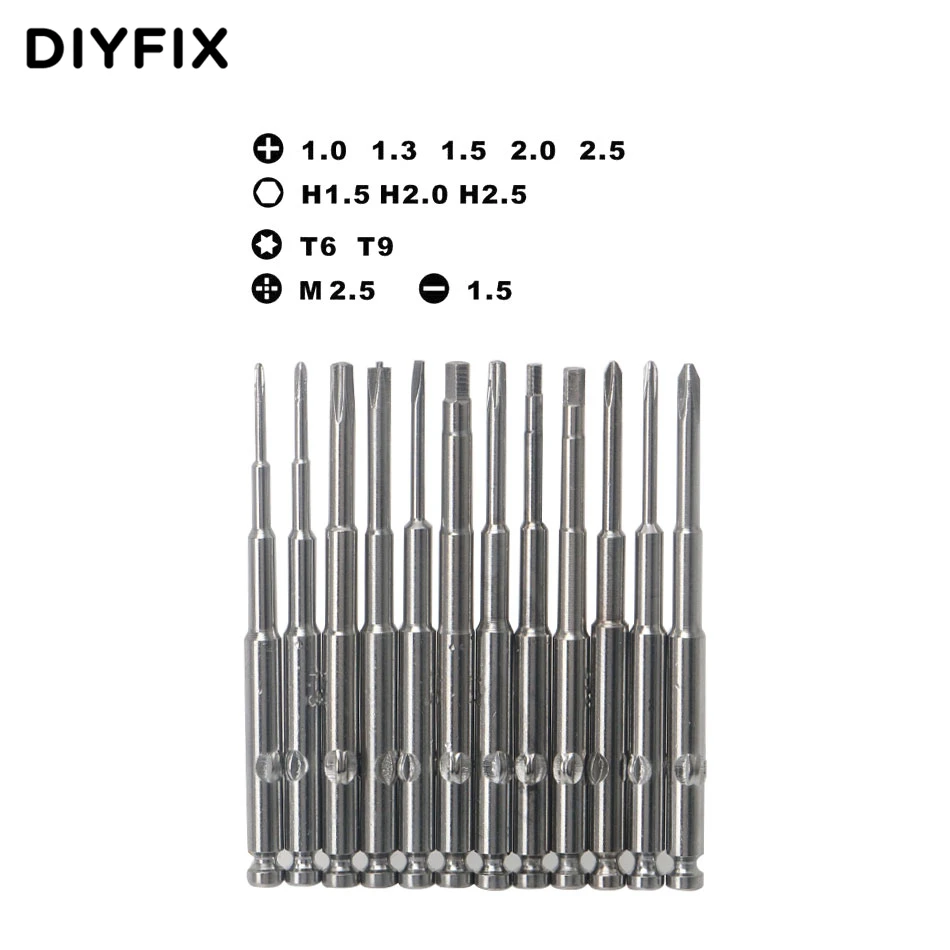 DIYFIX 12в1 Набор прецизионных отверток кошелек Инструменты для ремонта электроники для ноутбука сотовый телефон очки часы для DJI Phantom 2 3 4