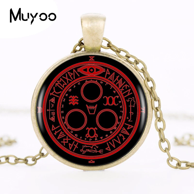 1pcs Handmade Vintage Round Black Pendant Necklace for Women Jewelry