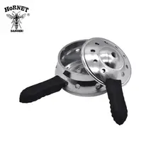 [Hornet] Большой размер металлический уголь для кальяна держатель серебряный кальян головка тепла Хранитель аксессуары для кальяна