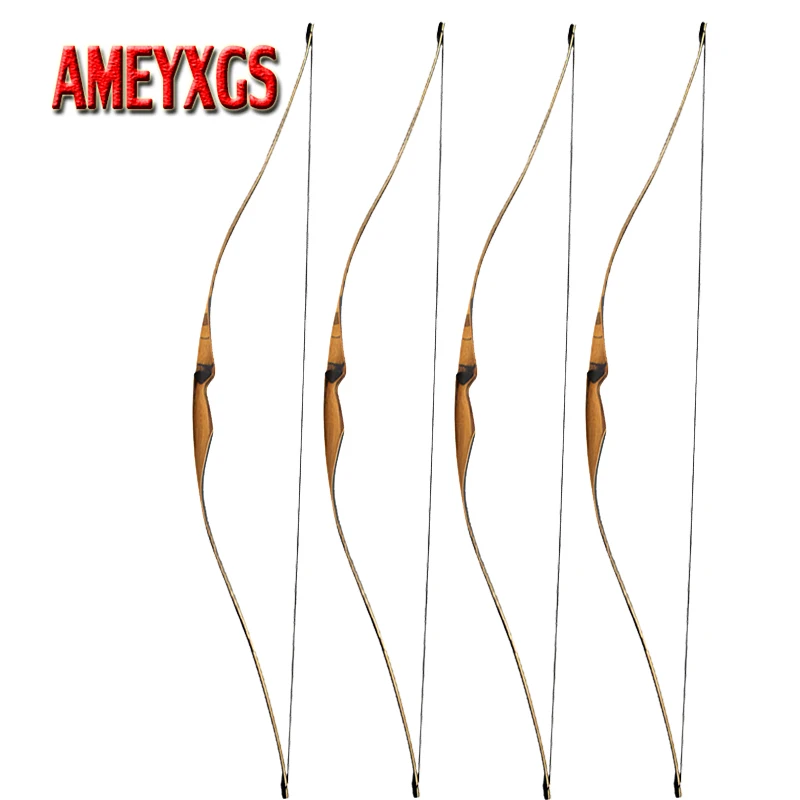 60 Tir à l'arc Recurve Arc Traditionnel de Chasse Long Arc