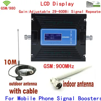 

High quality Adjustable 29-60DBi GSM Mobile Phone Signal Repeater 900mhz Booster Amplifier Extender Cell Signal gsm booster