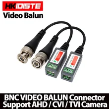 10pcs ABS Plastic CCTV Video Balun CCTV Accessories Passive Transceivers 2000ft Distance UTP Balun BNC Cable CAT5 Cable