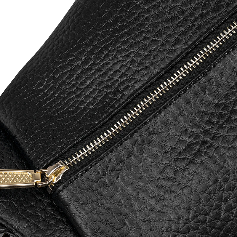 Genuine Leather Tassel Women Bag High Quality Real Leather Lady Bag Multi Zipper Pockets Female Bag Genuine Leather Tassel Women Bag High Quality Real Leather Lady Bag Multi Zipper Pockets Female Bag