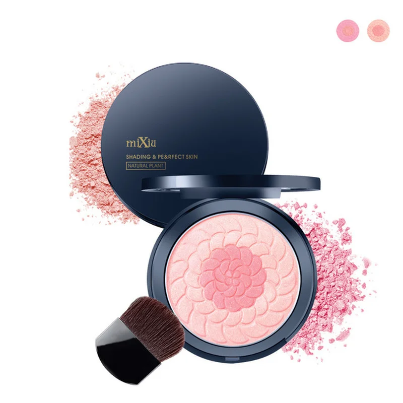 

Two mixed two colors Blush Powder Professional Portable Concealer Foundation Makeup Tool Natural Matte Blush Rouge Powder Cake