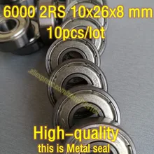 10 cuscinetti radiali a sfere 6000ZZ 6000-2Z 6000RS 6000 2RS 6000DDU 6000 cuscinetto 10x26x8mm 180100 80100 nave libera