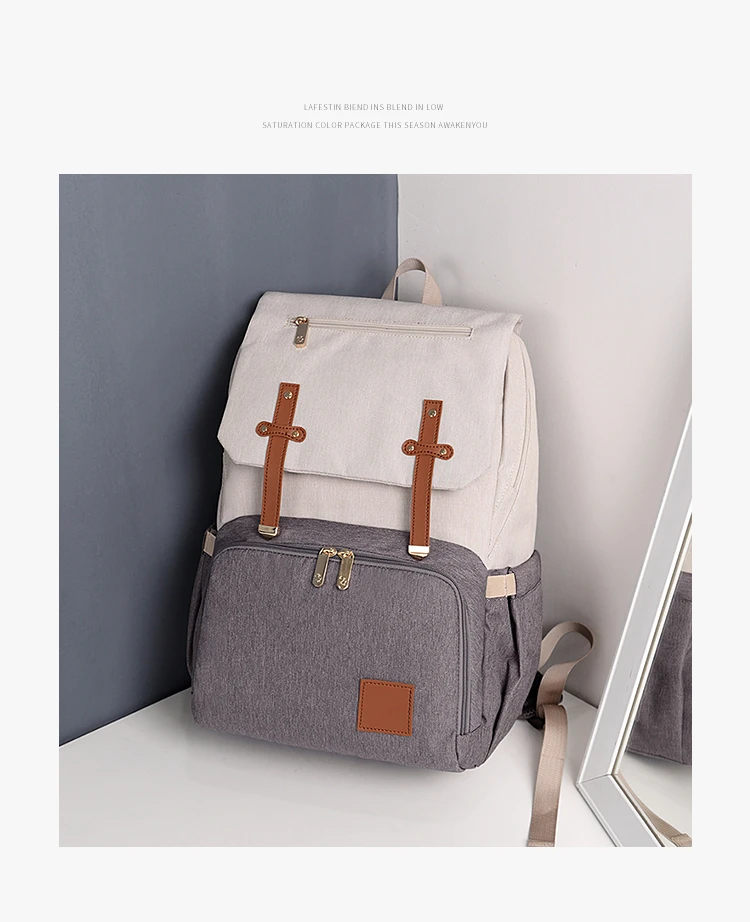 Fashion Diaper Bag Mummy Backpack Large Capacity Maternity Nappy Bag Usb Baby Stroller Bag Waterproof Oxford Handbag For Mother (29)