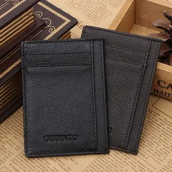 

2020 Fashion Selling Ultra-thin men wallets Mini PU Leather With Credit Card ID Holder Money Clip Wallet carteira masculina Hot