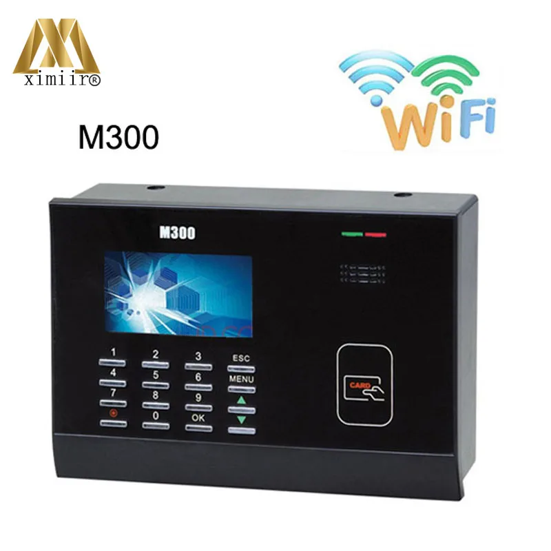 

ZK M300PlusTCP/IP And WIFI 125Khz Rfid Card Time Attendance Punch Card Time clock Color Screen