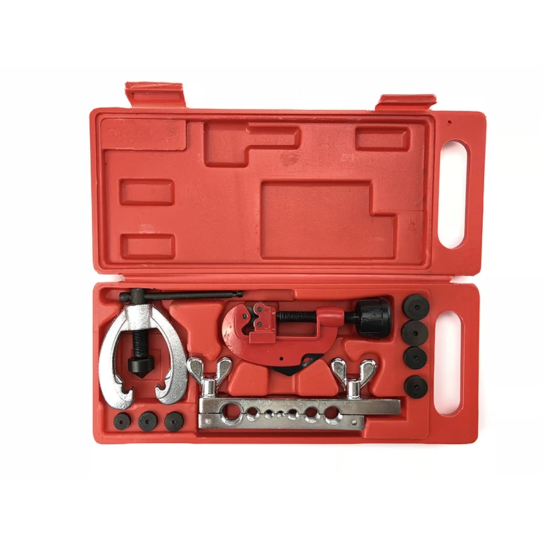 Clamp Kit Tube Cutter Copper Brake Fuel Pipe Repair Double Flaring Dies Tool SetHand Tool Sets