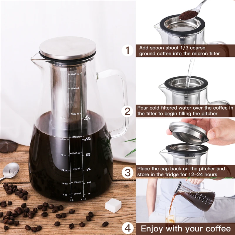 1800 мл стеклянная Кофеварка Итальянская Moka Espresso Cafeteira Expresso из нержавеющей стали