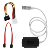sata כבל במשך 2.5 / 3.5 SATA Hard Drive / PATA / IDE כונן USB 2.0 ממיר כבל מתאם 2019 חדש (2)