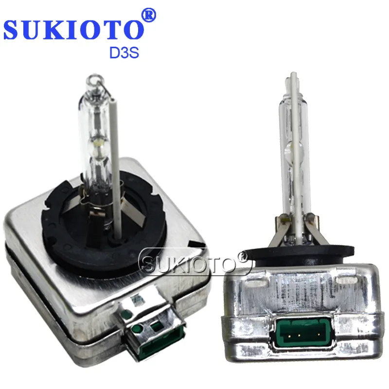 Ксеноновая лампа SUKIOTO 55 Вт Xenon D2S 3000K желтая D4S ксеноновая 4300K 5000K 6000K D3S D1S 55W Hid лампы